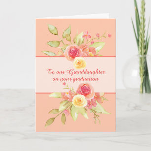 Tarjeta de graduación Ramo Femenino Nieta
