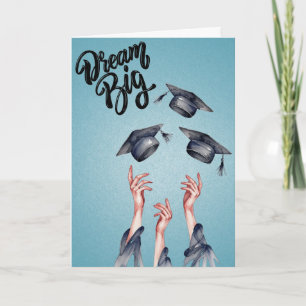Tarjeta de Graduación Sueña en Grande Clase de 2