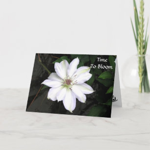 Tarjeta de graduación Tiempo de florecer