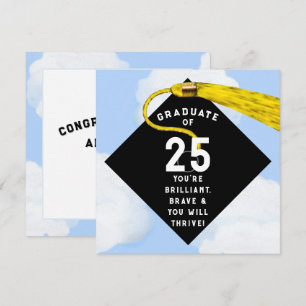 Tarjeta de graduación única 2025