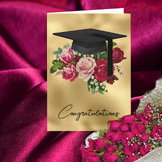 Tarjeta de graduación universitaria