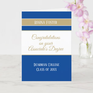Tarjeta de graduación universitaria del personaliz