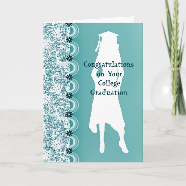 Tarjeta de graduación universitaria para sobrina c (Anverso)