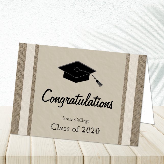 Tarjeta de graduación universitaria personalizada (Subido por el creador)