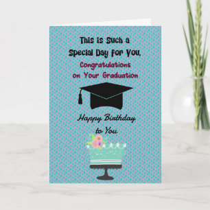 Tarjeta de Graduación y Cumpleaños el Mismo Día pa