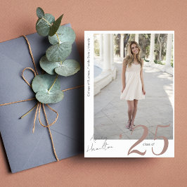 Tarjeta de graduada de clase de escritura 5 fotos