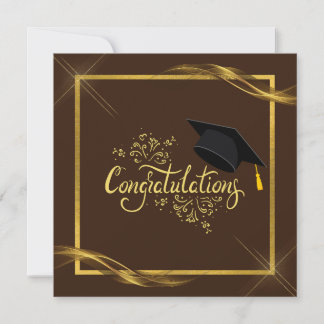 Tarjeta de graduado de felicitaciones