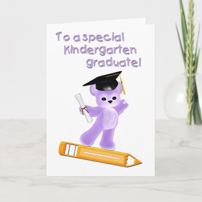Tarjeta de graduado de jardines de infancia (Anverso)