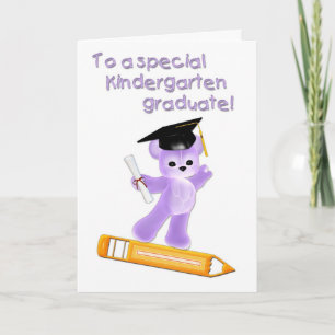 Tarjeta de graduado de kindergarten