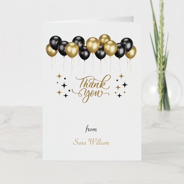 Tarjeta de Graduado Gracias (Anverso)