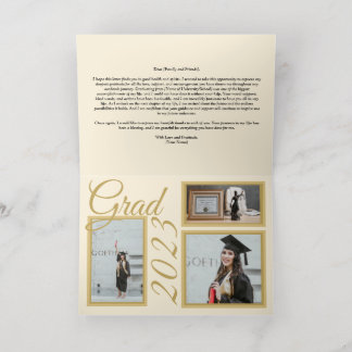 Tarjeta de Graduado Gracias