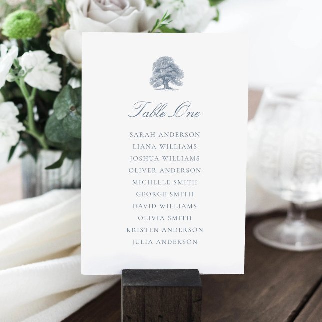 Tarjeta de gráfico de asientos de boda de roble vi (Subido por el creador)