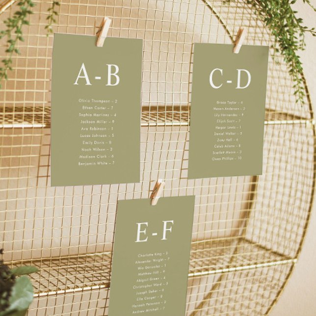 Tarjeta de gráfico de asientos de Boda Matcha alfa (Subido por el creador)