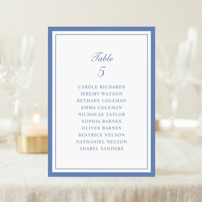 Tarjeta de gráfico de asientos de mesa de boda con (Subido por el creador)