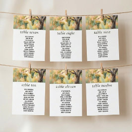 Tarjeta de gráfico de asientos de uvas rústicas de