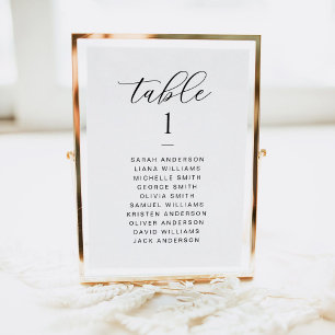Tarjeta de gráfico elegante de Boda de guiones