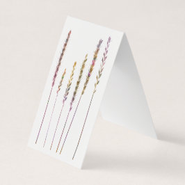 Tarjeta de gramíneas coloridas