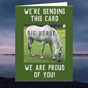 Tarjeta de Gran Caballo Nos Sentimos Orgullosos de