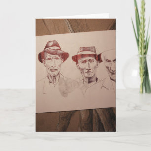 Tarjeta de Gran Depresión para los Agricultores