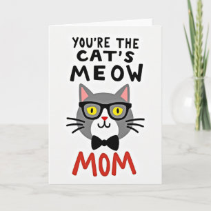 Tarjeta de Gran Mamá Felina Mate