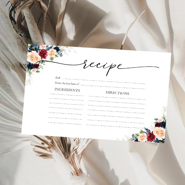 Tarjeta de gran receta de Borgoña y Marina (Subido por el creador)