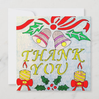 Tarjeta de Gratitud de Velas Gemelas