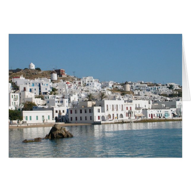 Tarjeta de Grecia de Mykonos (Anverso (Horizontal))