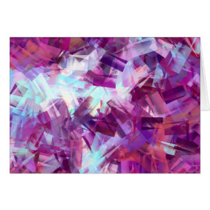 TARJETA DE GREETING DE FLORES LAVENDEROS