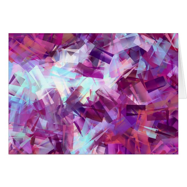 TARJETA DE GREETING DE FLORES LAVENDEROS (Anverso (Horizontal))