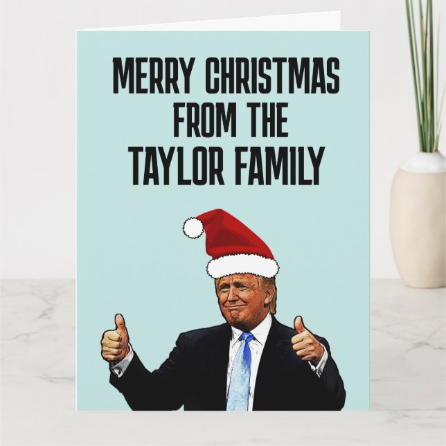 TARJETA DE GREETING DE NAVIDADES DE DONALD TRUMP P (Anverso)