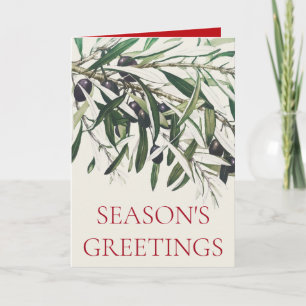 TARJETA DE GREETING DE NAVIDADES DE "OLIVE BRANCH"