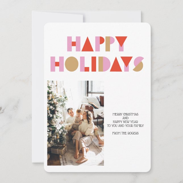 TARJETA DE GREETING DE navidades,DESCARGA INSTANTÁ (Anverso)