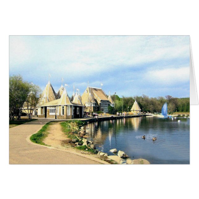 TARJETA DE GREETING: Lake Harriet, Mpls., MN_Card (Anverso (Horizontal))
