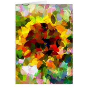 TARJETA DE GREETINGS SUNFLOWER