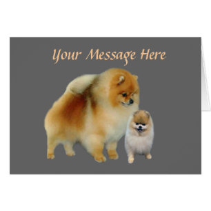 Tarjeta de Greetng de los Pals de Pomeranian