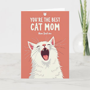 Tarjeta de Gritos de Mamá de Gato Esponjoso