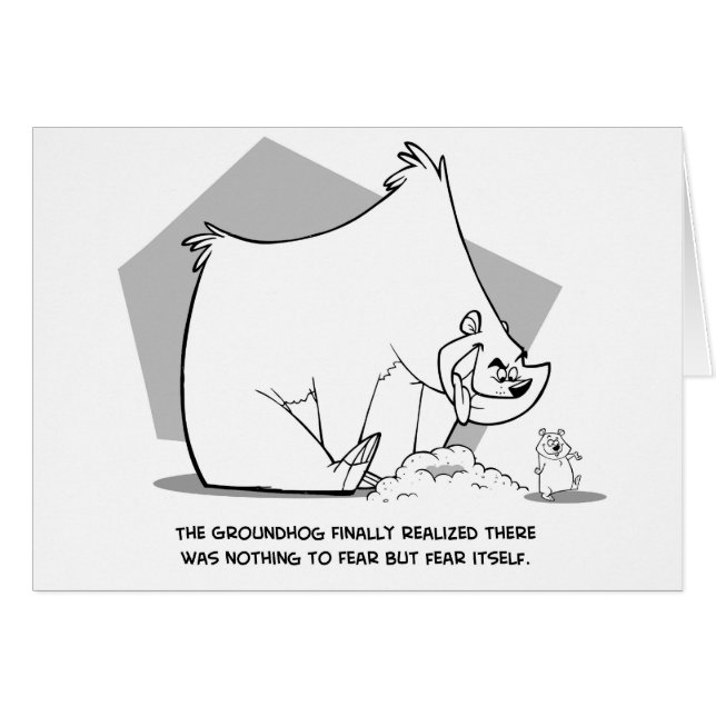 Tarjeta de Groundhog (Anverso (Horizontal))