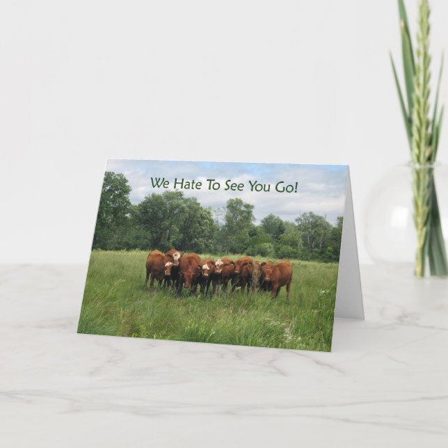 Tarjeta de grupo de despedida (Anverso)