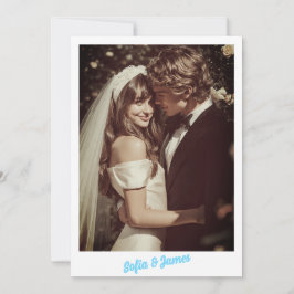 Tarjeta de Guardar la Fecha con Foto Retro