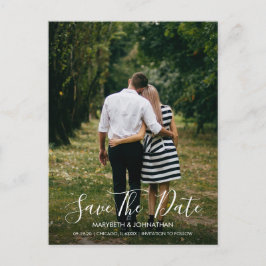 Tarjeta de Guardar la Fecha con Guion de Anémona e