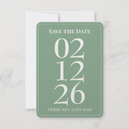 Tarjeta de guardar la fecha de boda caprichosa ver