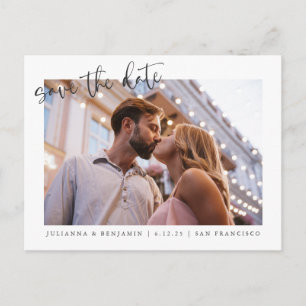 Tarjeta de Guardar la Fecha de Boda con Foto Compl