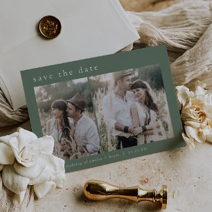 Tarjeta de Guardar la Fecha de Boda EmELIA Silver