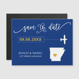 Tarjeta de guardar la fecha de boda en Arkansas, M