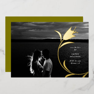 TARJETA DE GUARDAR LA FECHA DE BODAS MOD FOIL TULI