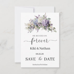 Tarjeta de guardar la fecha de la boda