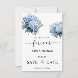 Tarjeta de guardar la fecha de la boda