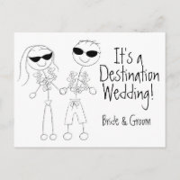 Tarjeta de guardar la fecha de la boda de destino 