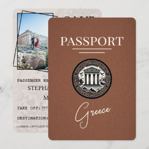 Tarjeta de guardar la fecha de pasaporte Grecia ma