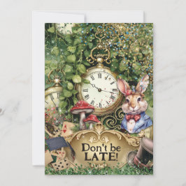 Tarjeta de Guardar la Fecha de Wonderland